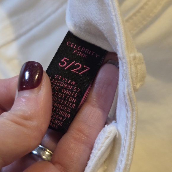 Women's White Jeans - Picture 3 of 5